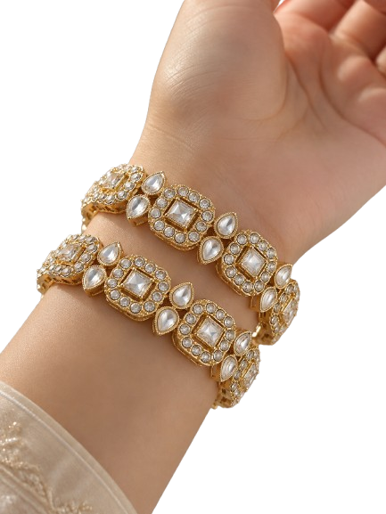 Kundan Indian Polish Bangles
