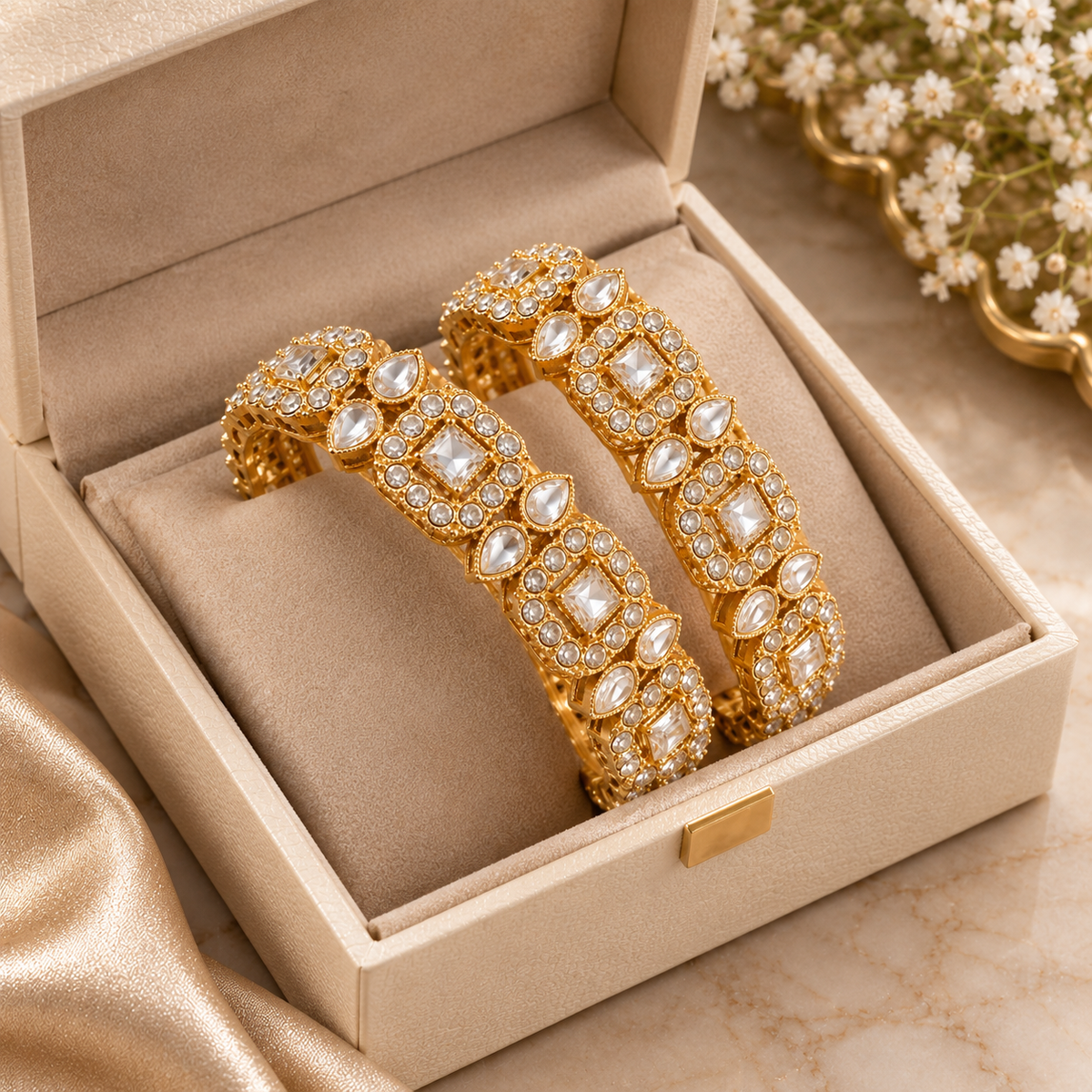 Kundan Indian Polish Bangles